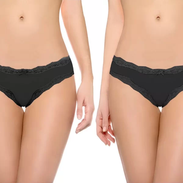Walk Walk Γυναικεία Lace/Brief από ίνες Bamboo (2pack)-W2014