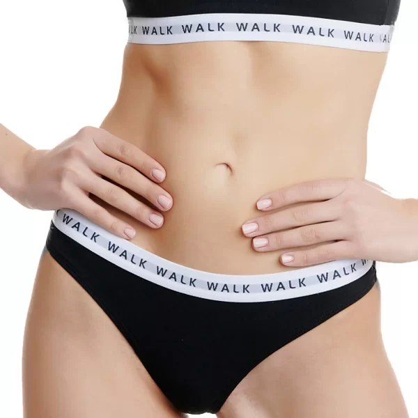 Walk Walk Γυναικείο βαμβακερό thong με λάστιχο (2-pack) - W2051