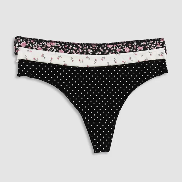 Cotonella Cotonella Γυναικεία εσώρουχα String (Συσκ. 3 τεμάχια)-3489-I503-2M100