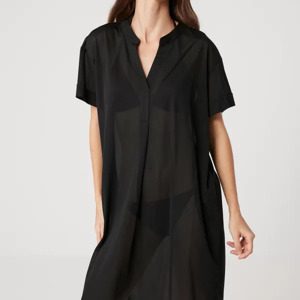 Kom Kom γυναικείο καφτάνι παραλίας με V λαιμουδιά 