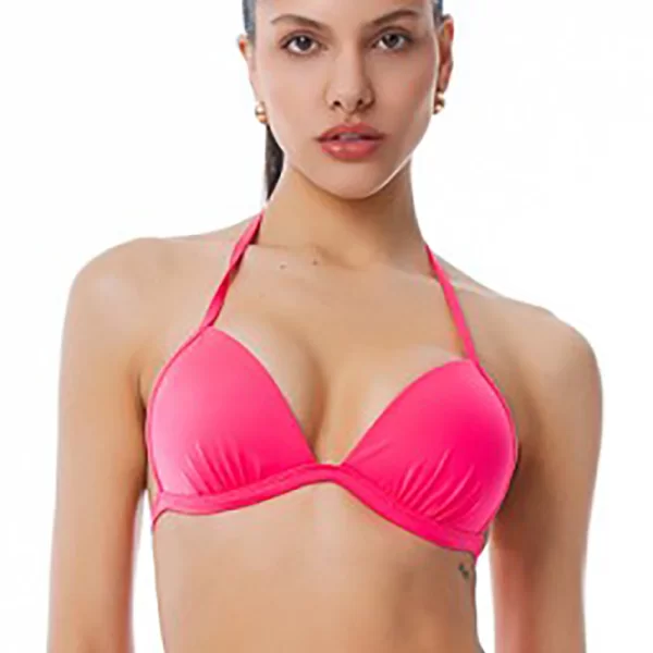 BluePoint Bluepoint γυναικείο μαγιό bikini τρίγωνο top δετό με push up ενίσχυση ''Solids''-25066089