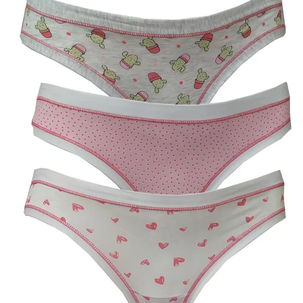Cotonella Γυναικεία εσώρουχα Mini Slip τριπλέτα (3 τμχ) -3362-E403-6F100