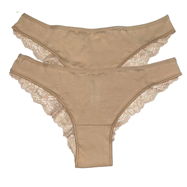 Cotonella brasiliano με δαντέλα σλιπ ''Basic'' (2τμχ.)-GD284/0001/D0010