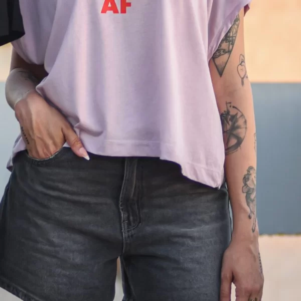  Crop Pink T-Shirt I Am Chaotic AF
