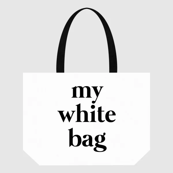 Tote bag “my white bag” – SWES λευκή