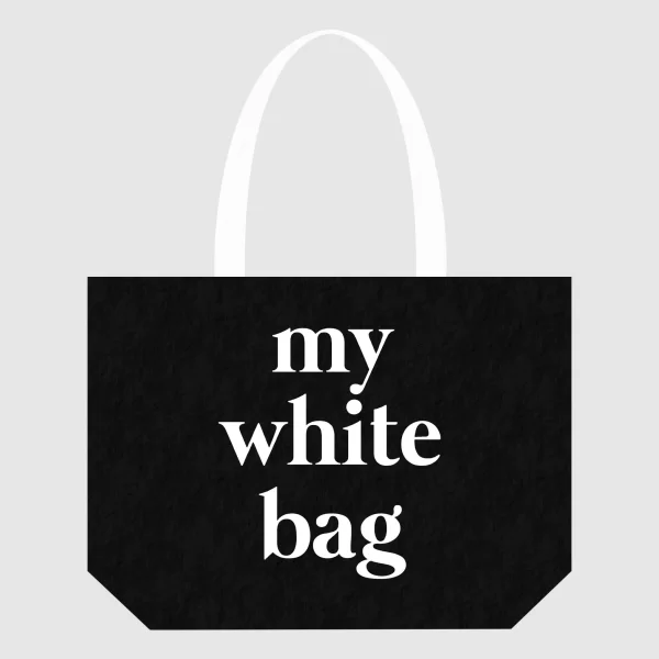 Tote bag “my white bag” – SWES Μαύρη