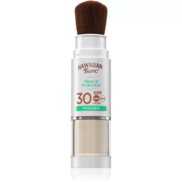 Hawaiian Tropic Mineral Protection Powder Brush προστατυτική αδιάβροχη αντηλιακή πούδρα SPF 30 4.25 γρ