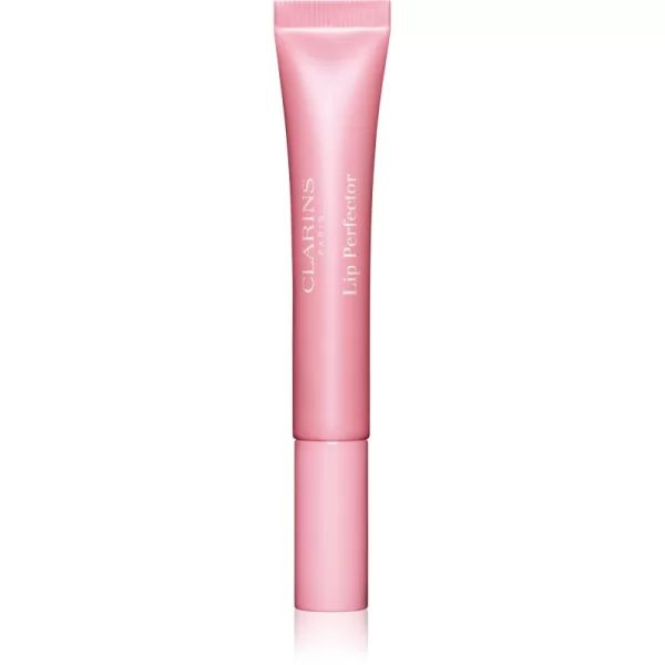 Clarins Lip Perfector Glow αστραφτερή λάμψη για χείλη και πρόσωπο απόχρωση 21 soft pink glow 12 ml