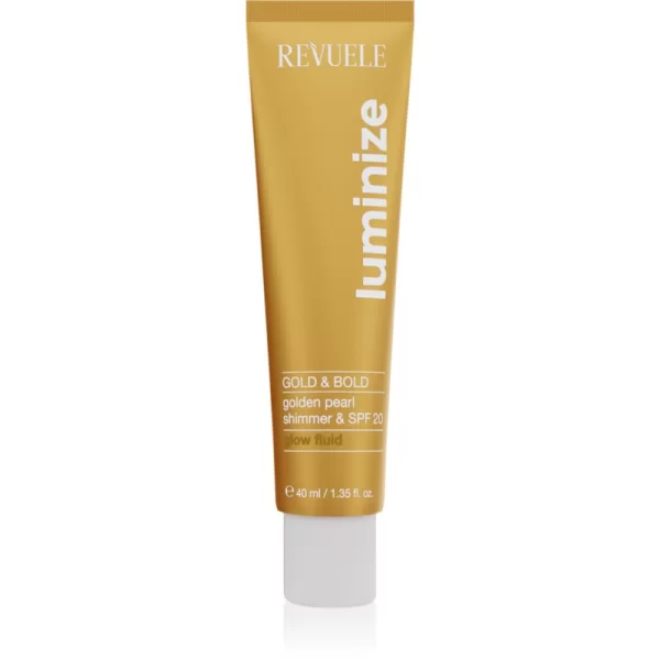 Revuele Luminize λαμπρυντικό υγρό SPF 20 απόχρωση Gold & Bold 40 ml