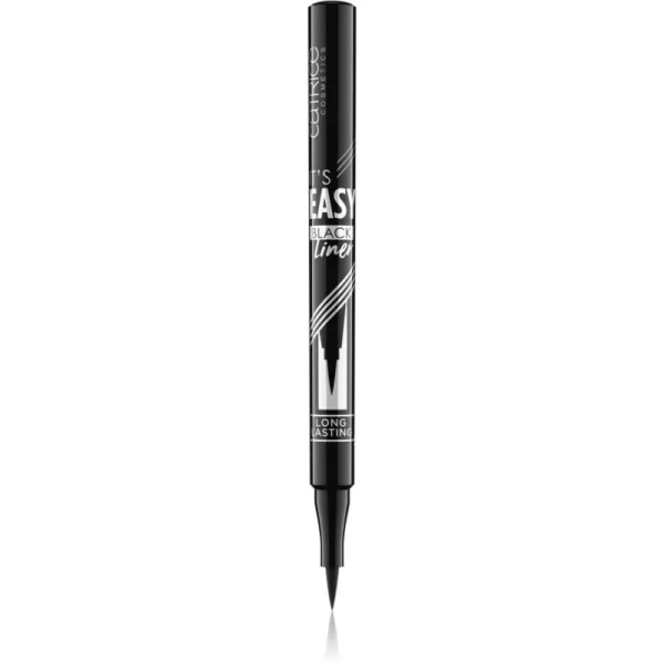 Catrice It's Easy Black Liner υγρό λάινερ ματιών απόχρωση 010 BLACKEST BLACK 1 ml