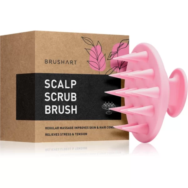 BrushArt Home Salon Scalp scrub brush οδηγίες για μασάζ για τα μαλλιά 1 τμχ