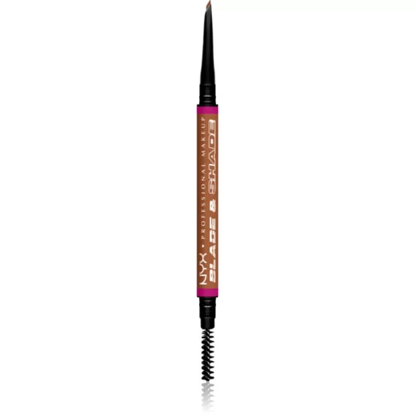 NYX PROFESSIONAL MAKEUP NYX Professional Makeup Blade & Shade μολύβι για τα φρύδια με βούρτσα απόχρωση 05 Auburn γρ