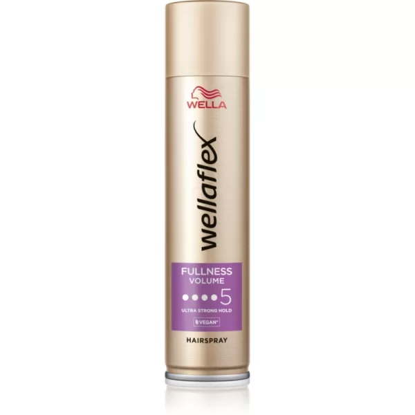 Wella Wella Wellaflex Fullness Volume λακ μαλλιών με εξαιρετικά δυνατό κράτημα για ευελιξία και όγκο 250 ml