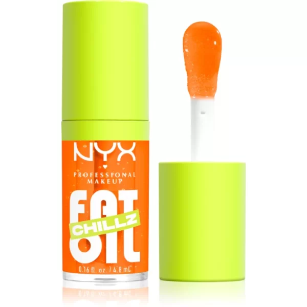 NYX PROFESSIONAL MAKEUP NYX Professional Makeup Fat Oil Chillz Έλαιο για τα χείλη με δροσερό αποτέλεσμα απόχρωση 4.8 ml