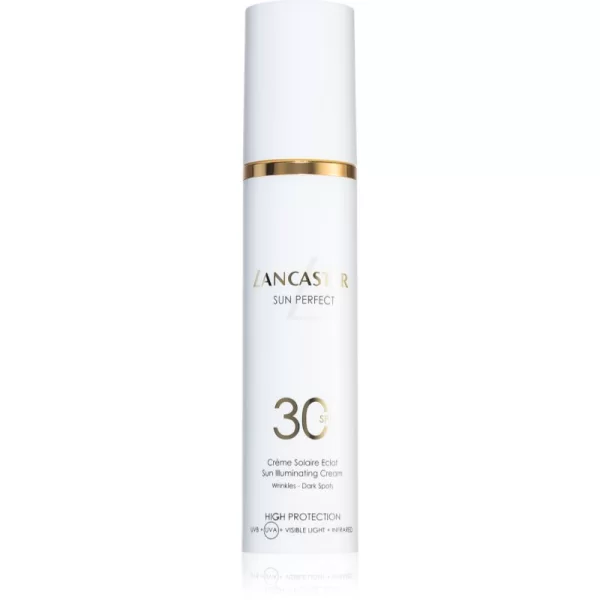 Lancaster Sun Perfect Sun Illuminating Cream SPF 30 λαμπρυντική κρέμα ημέρας ενάντια στις ρυτίδες και των μαύρων στίγματων SPF 30 50 ml