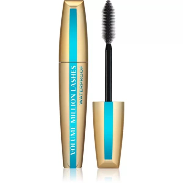 L’ORÉAL PARIS L’Oréal Paris Volume Million Lashes Waterproof αδιάβροχη μάσκαρα απόχρωση Black 9 ml