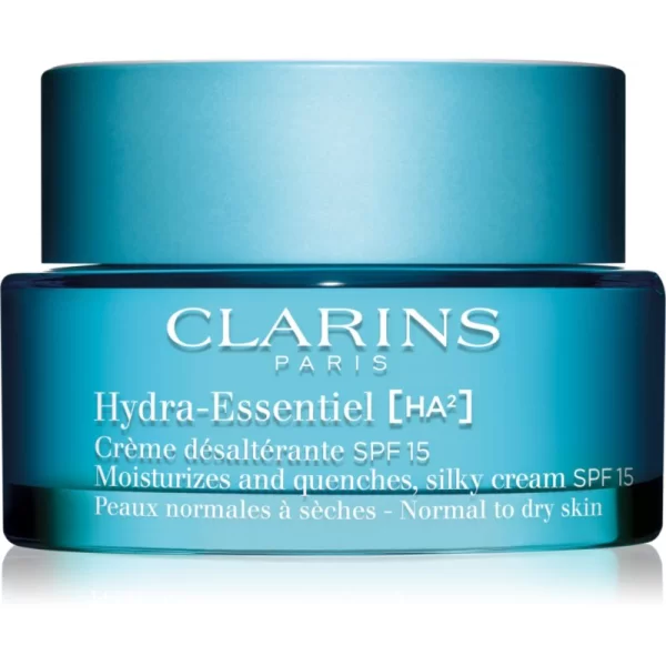 Clarins Clarins Hydra-Essentiel [HA²] Silky Cream SPF 15 μεταξένια απαλή ενυδατική κρέμα SPF 15 50 ml