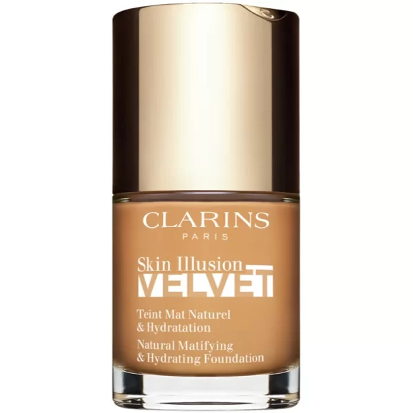 Clarins Clarins Skin Illusion Velvet Υγρή ματ βάση με θρεπτικό αποτέλεσμα απόχρωση 114N 30 ml
