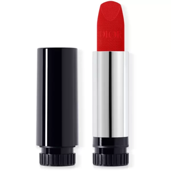 DIOR DIOR Rouge Dior The Refill μακράς διαρκείας κραγιόν ανταλλακτικό απόχρωση 999 Velvet 3.5 γρ
