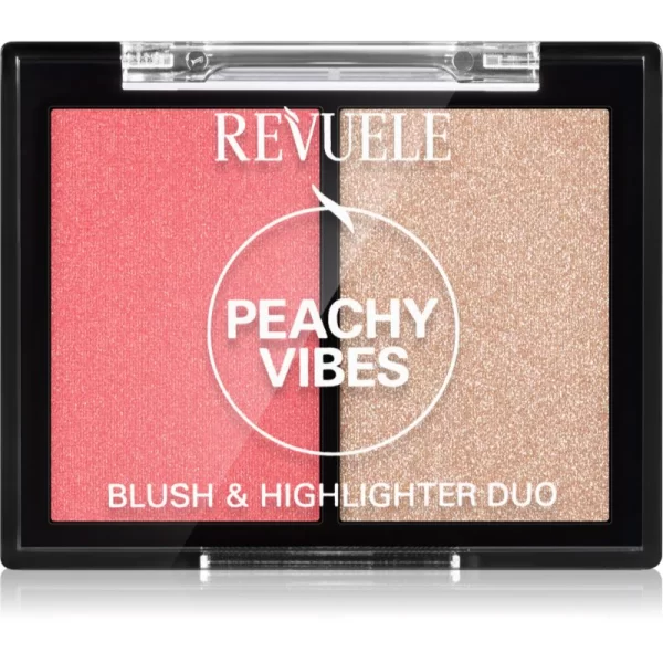 Revuele Revuele Blush & Highlighter Duo ρουζ για φωτεινότητα απόχρωση Peachy Vibes 8 γρ