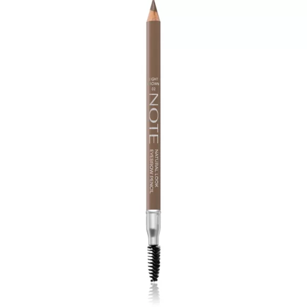 Note Cosmetique Note Cosmetique Natural Look μολύβι για τα φρύδια με βούρτσα 02 Light Brown 1,08 γρ