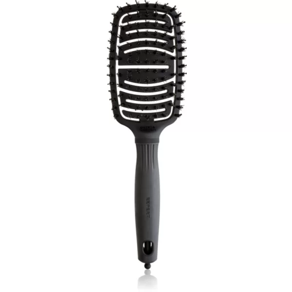 Olivia Garden Care Flex Board & Nylon Black επίπεδη βούρτσα για τα μαλλιά 1 τμχ