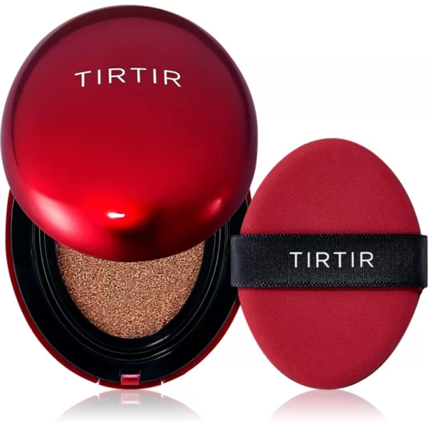 TIRTIR TIRTIR Mask Fit Red Cushion Mini μακράς διαρκείας μεικ απ σε σφουγγαράκι απόχρωση 37C Almond 4.5 γρ
