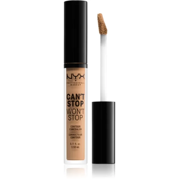 NYX Professional Makeup Can't Stop Won't Stop υγρό κονσίλερ απόχρωση 7.5 Soft Beige 3.5 ml