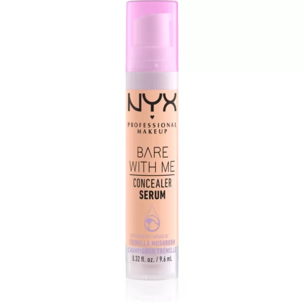 NYX Professional Makeup Bare With Me Concealer Serum ενυδατικός διορθωτής 2 σε 1 απόχρωση 2.5 Medium Vanilla 9,6 ml