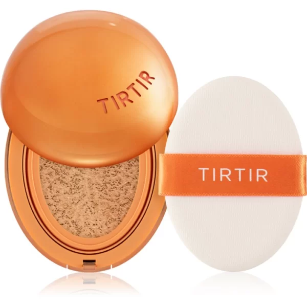 TIRTIR Mask Fit AI Filter Cushion μακράς διαρκείας μεικ απ σε σφουγγαράκι με ματ αποτελέσματα απόχρωση 24N Latte 18 γρ