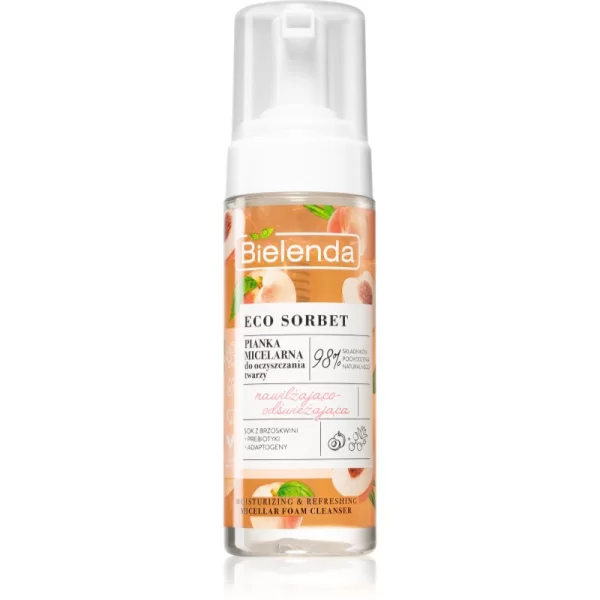 Bielenda Eco Sorbet Peach μικυλλιακός καθαριστικός αφρός 150 ml
