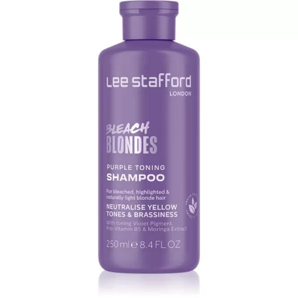 Lee Stafford Lee Stafford Bleach Blondes Toning Shampoo σαμπουάν για ξανθά μαλλιά εξουδετέρωση κίτρινων αποχρώσεων 250 ml