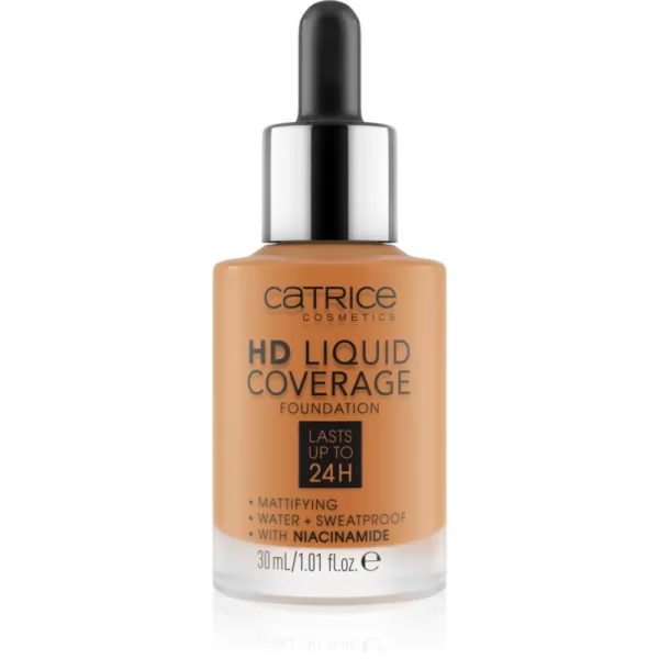 Catrice HD Liquid Coverage μεικ απ απόχρωση 082 Warm Caramel 30 ml