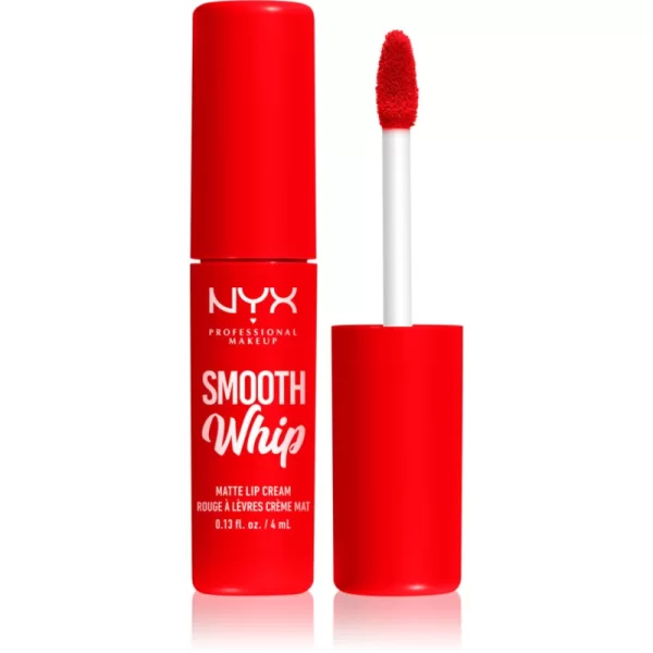 NYX PROFESSIONAL MAKEUP NYX Professional Makeup Smooth Whip Matte Lip Cream βελούδινο κραγιόν με λειαντικό αποτέλεσμα απόχρωση 12 Icing On Top 4 ml