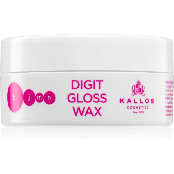 Kallos KJMN Professional Digit Gloss Wax αναδιαμορφωτικό κερί Για λάμψη και απαλότητα μαλλιών 100 ml