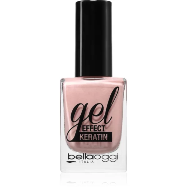 bellaoggi Gel Effect Keratin Nail Polish βερνίκι νυχιών απόχρωση Pearl Rose 10 ml