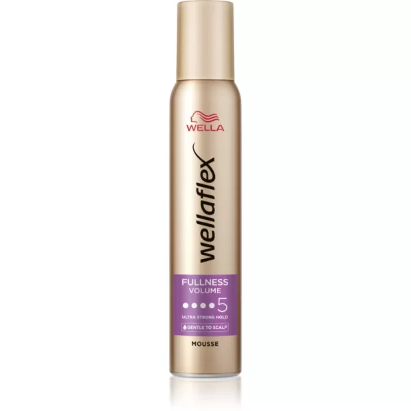 Wella Wella Wellaflex Fullness Volume αφρώδες σκληρυντικό μους με εξτρα δυνατό κράτημα για απαλά μαλλιά 200 ml