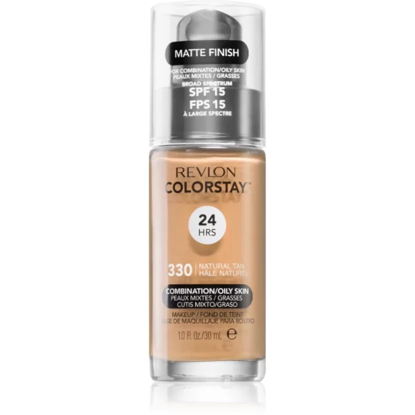 Revlon Cosmetics Revlon Cosmetics ColorStay™ SPF 15 μακράς διαρκείας ματ μεικ απ για μικτή και λιπαρή επιδερμίδα απόχρωση 370 Toast 30 ml