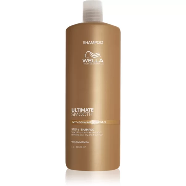 Wella Professionals Wella Professionals Ultimate Smooth Shampoo εντατικά θρεπτικό σαμπουάν Για λάμψη και απαλότητα μαλλιών 1000 ml