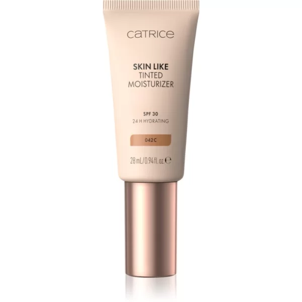 Catrice Skin Like Tinted Moisturizer ενυδατική κρέμα με χρώμα SPF 30 απόχρωση 042C 28 ml