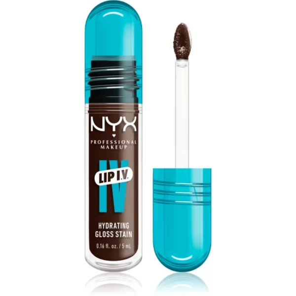 NYX PROFESSIONAL MAKEUP NYX Professional Makeup Lip IV λιπ γκλος μακράς διαρκείας με ενυδατικό αποτέλεσμα απόχρωση 06 - ESPRESSO SOAK 5 ml