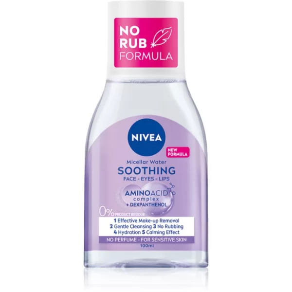 NIVEA Micellar Soothing μικυλλιακό καθαριστικό νερό για ευαίσθητη επιδερμίδα 100 ml
