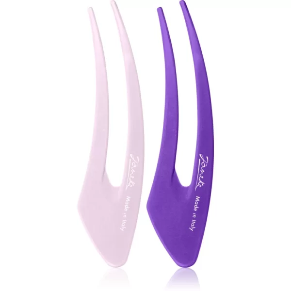 Janeke Hair Clip κλιπ για τα μαλλιά Purple 2x15 εκ