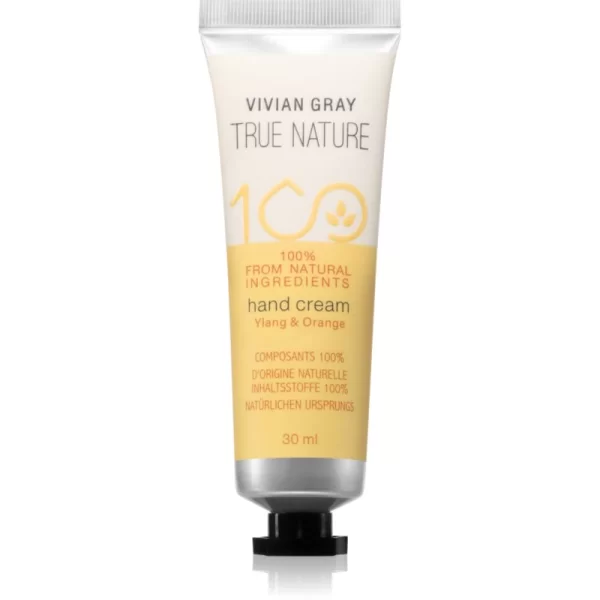Vivian Gray True Nature Ylang & Orange ενυδατική κρέμα για τα χέρια 30 ml