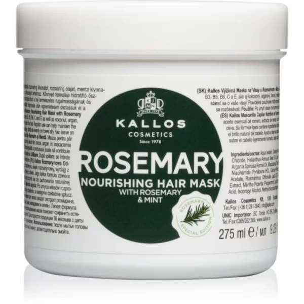 Kallos KJMN Professional Rosemary μάσκα μαλλιών 275 ml