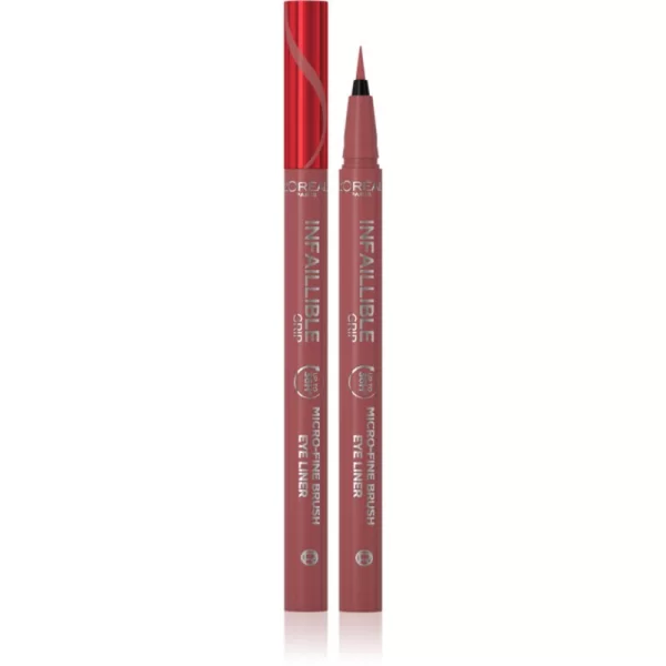 L’ORÉAL PARIS L’Oréal Paris Infaillible Grip 36h Micro-Fine liner Λάινερ ματιών με πλατιά άκρη απόχρωση 03 Ancient Rose 0,4 γρ