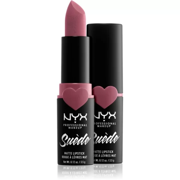 NYX PROFESSIONAL MAKEUP NYX Professional Makeup Suede Matte Lipstick ματ κραγιόν απόχρωση 28 Soft Spoken 3.5 γρ