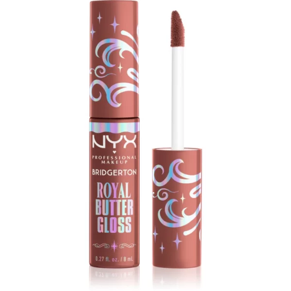 NYX PROFESSIONAL MAKEUP NYX Professional Makeup Bridgerton Royal Butter Gloss λιπ γκλος απόχρωση 02 Praline 8 ml