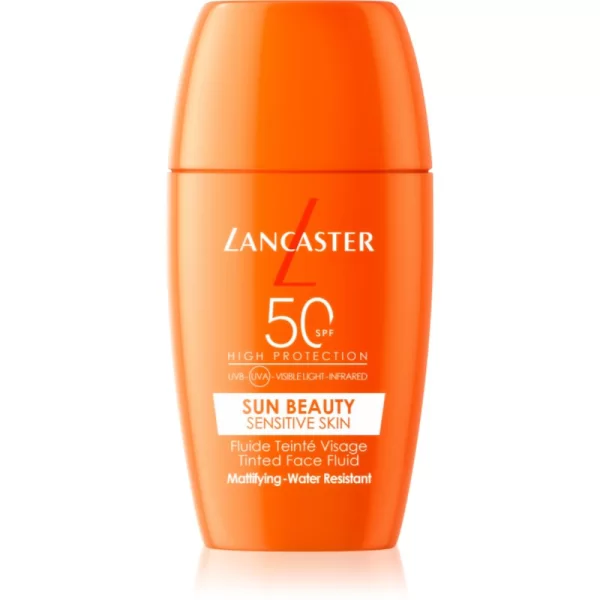 Lancaster Sun Sensitive Tinted Mattifying Fluid ματ γαλάκτωμα αδιάβροχο SPF 50 30 ml