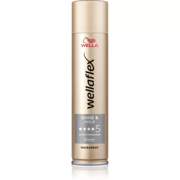 Wella Wella Wellaflex Shine & Hold λακ μαλλιών με εξαιρετικά δυνατό κράτημα για λάμψη 250 ml